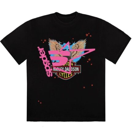Harley Davidson Sp5der T Shirt - Black