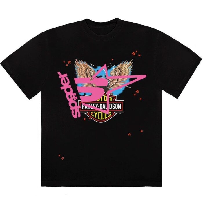 Harley Davidson Sp5der T Shirt - Black