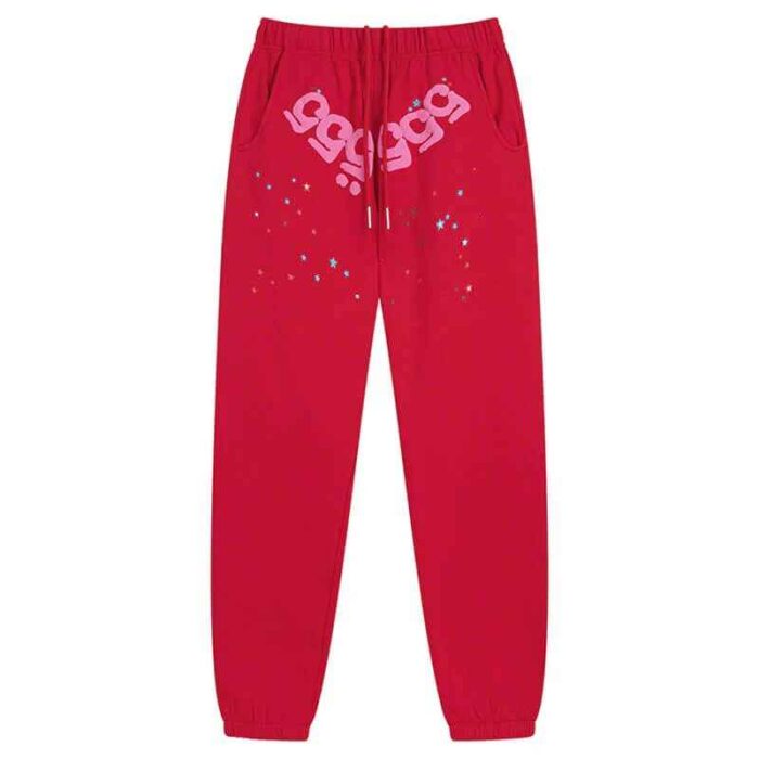 SP5DER 555 Young Thug Pant - Red