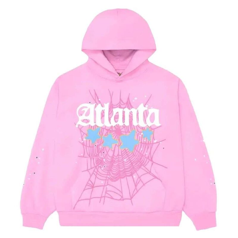 Sp5der Atlanta Hoodie - Pink