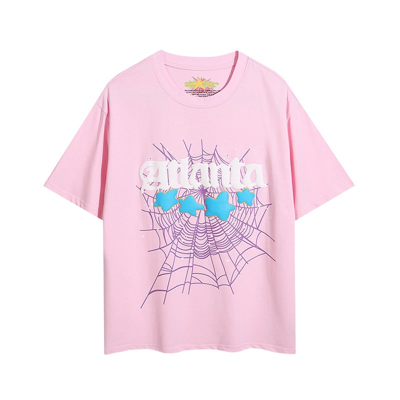 Sp5der Atlanta T Shirt – Pink