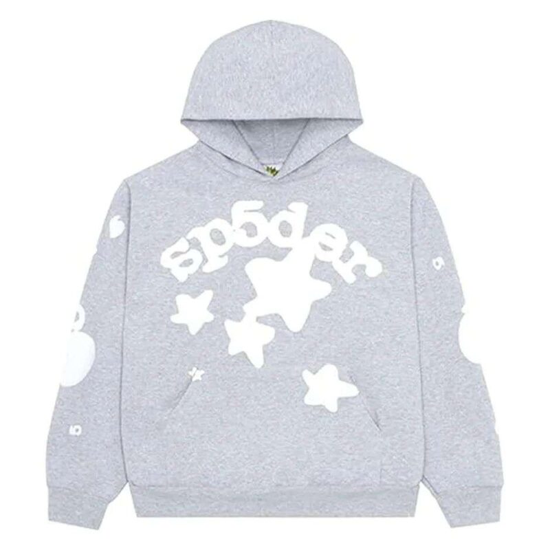Sp5der Beluga Heather Hoodie - Grey