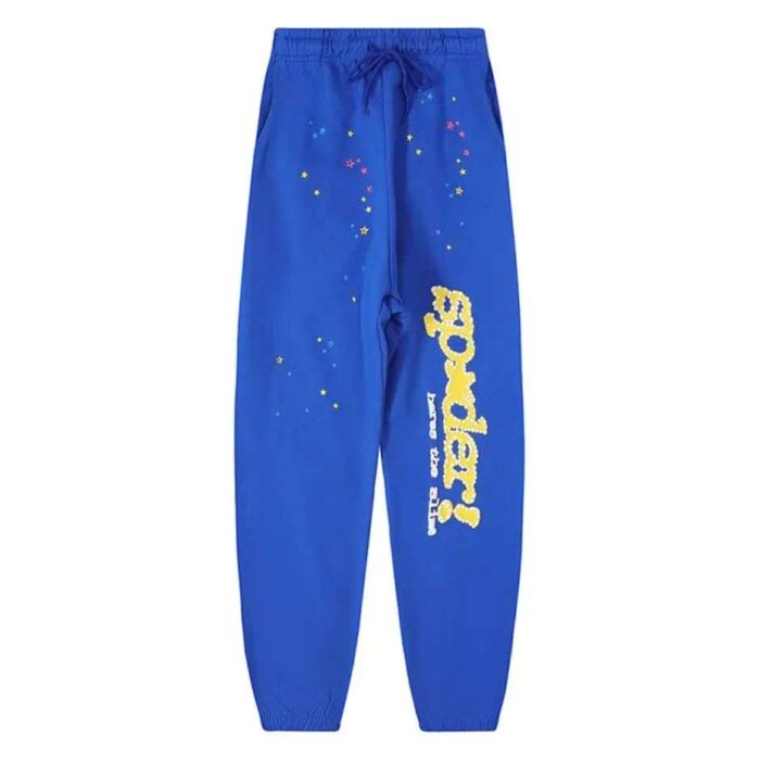 Sp5der Blue Sweatpants