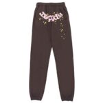Sp5der Classic Flame Logo Graffiti Pant - Brown