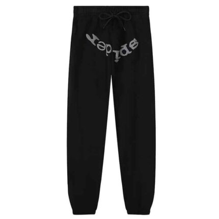 Sp5der Logo Foam Printing Pant - Black