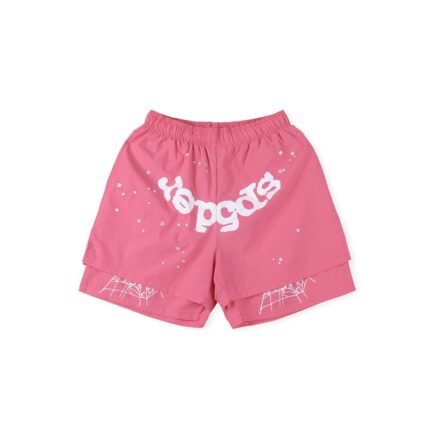 Sp5der OG Web Double Layer Short - Pink