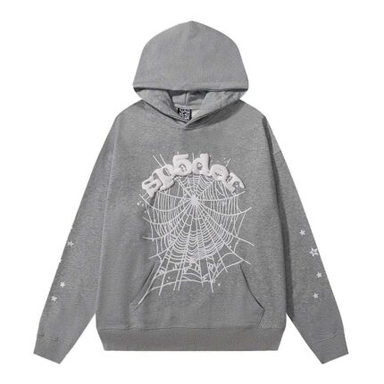 Sp5der OG Web Hoodie - Grey