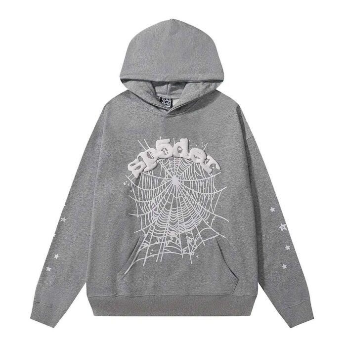 Sp5der OG Web Hoodie - Grey