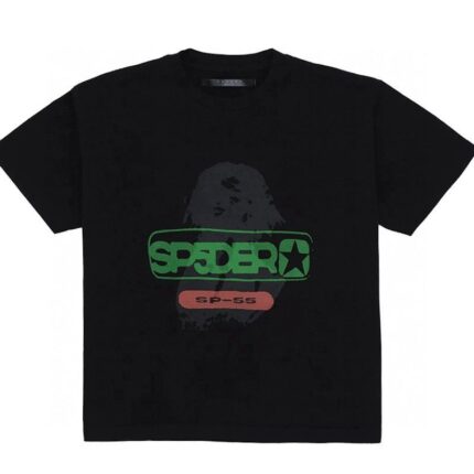 Sp5der Oversized Reunion Tee - Black