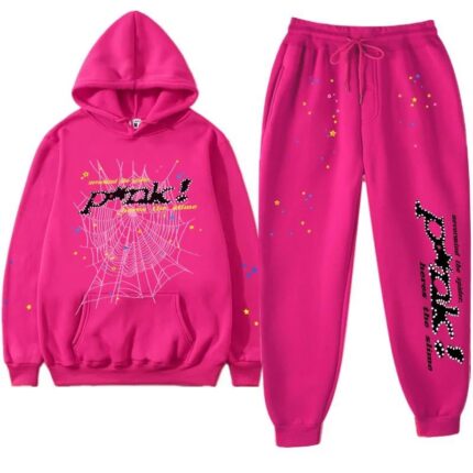 Sp5der PNK Tracksuit Pink