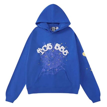 Sp5der TC5 555 Hoodie - Blue