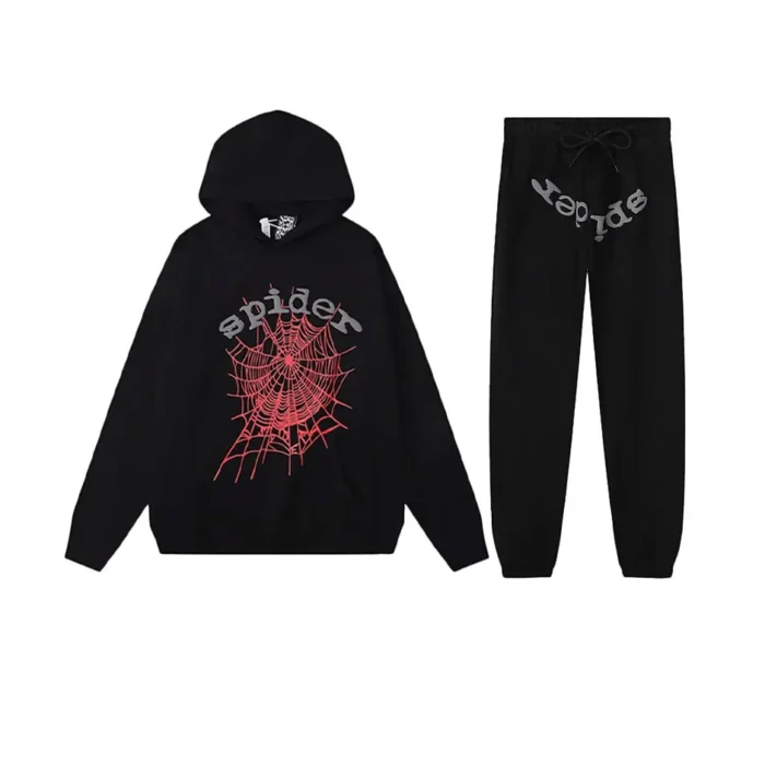 Sp5der Web Suit Tracksuit - Black
