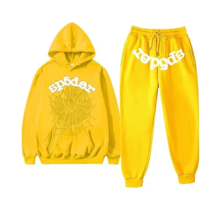 Sp5der Web Tracksuit - Yellow