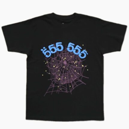 Sp5der Worldwide 555 Angel Number T-Shirt - Black