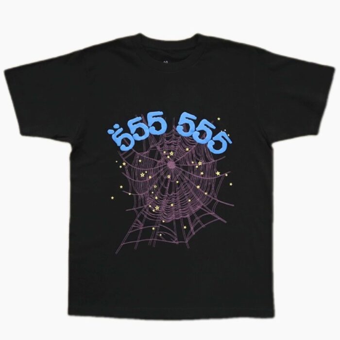 Sp5der Worldwide 555 Angel Number T-Shirt - Black