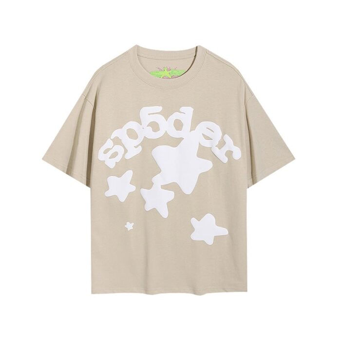 Sp5der Worldwide Star Beluga T-Shirt - Beige