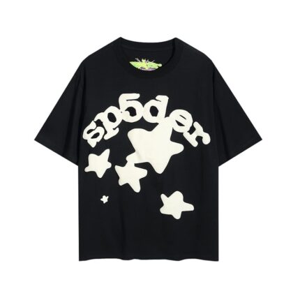 Sp5der Worldwide Star Beluga T-Shirt - Black