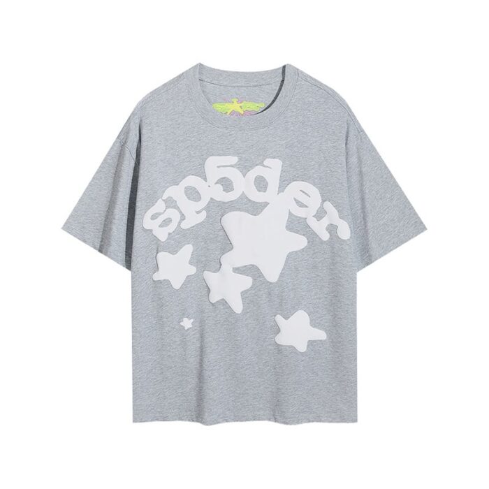 Sp5der Worldwide Star Beluga T-Shirt - Gray