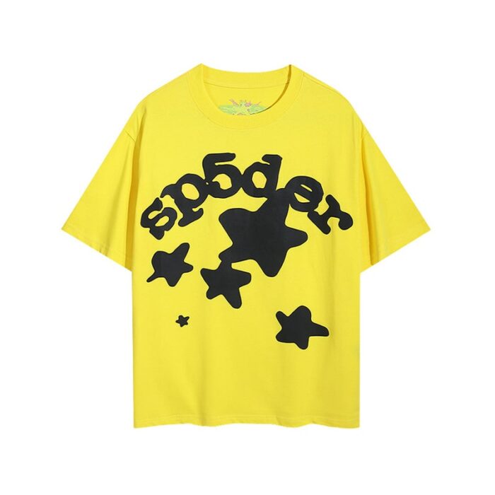Sp5der Worldwide Star Beluga T-Shirt - Yellow